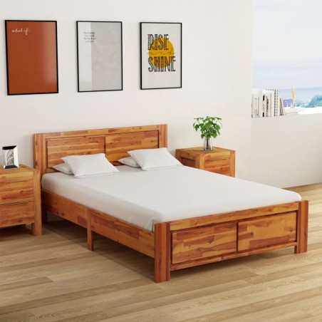 vidaXL Massivholzbett Akazie 140x200 cm 