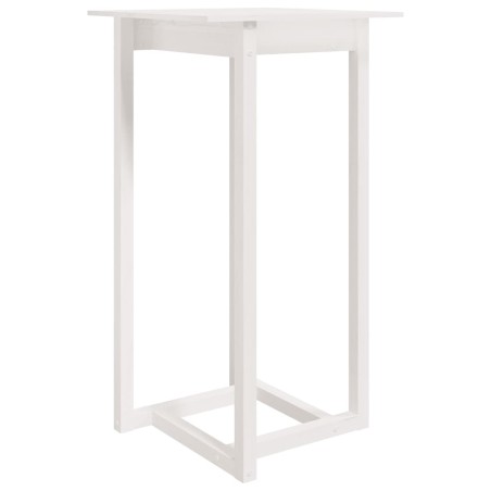 vidaXL Bartisch Weiß 60x60x110 cm Massivholz Kiefer