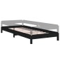 vidaXL Stapelbett Schwarz 75x190 cm Massivholz Kiefer vidaXL Stapelbett Schwarz 75x190 cm Massivholz Kiefer
