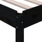vidaXL Stapelbett Schwarz 75x190 cm Massivholz Kiefer vidaXL Stapelbett Schwarz 75x190 cm Massivholz Kiefer