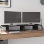 vidaXL Monitorständer Schwarz 100x27x15 cm Massivholz Kiefer vidaXL Monitorständer Schwarz 100x27x15 cm Massivholz Kiefer