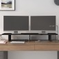 vidaXL Monitorständer Schwarz 100x27x15 cm Massivholz Kiefer vidaXL Monitorständer Schwarz 100x27x15 cm Massivholz Kiefer