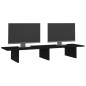 vidaXL Monitorständer Schwarz 100x27x15 cm Massivholz Kiefer vidaXL Monitorständer Schwarz 100x27x15 cm Massivholz Kiefer