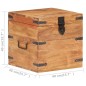 vidaXL Truhe 40x40x40 cm Akazie Massivholz vidaXL Truhe 40x40x40 cm Akazie Massivholz