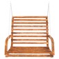 vidaXL Schaukelbank Bugholz Massiv mit Teak-Finish 126x63x92 cm vidaXL Schaukelbank Bugholz Massiv mit Teak-Finish 126x63x92 cm