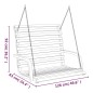 vidaXL Schaukelbank Bugholz Massiv mit Teak-Finish 126x63x92 cm vidaXL Schaukelbank Bugholz Massiv mit Teak-Finish 126x63x92 cm