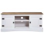vidaXL TV-Schrank Mexiko-Stil Kiefernholz Weiß 120x40x52 cm vidaXL TV-Schrank Mexiko-Stil Kiefernholz Weiß 120x40x52 cm