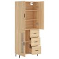 Highboard Sonoma-Eiche 69,5x34x180 cm Holzwerkstoff Highboard Sonoma-Eiche 69,5x34x180 cm Holzwerkstoff