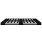vidaXL Palettenbett Schwarz 120x200 cm Massivholz Kiefer vidaXL Palettenbett Schwarz 120x200 cm Massivholz Kiefer