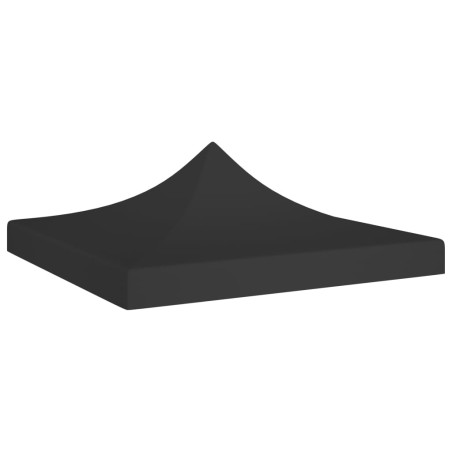 vidaXL Partyzelt-Dach 2x2 m Schwarz 270 g/m² 