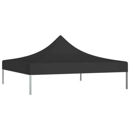 vidaXL Partyzelt-Dach 2x2 m Schwarz 270 g/m² 