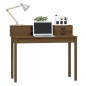 vidaXL Schreibtisch Honigbraun 110x50x93 cm Massivholz Kiefer vidaXL Schreibtisch Honigbraun 110x50x93 cm Massivholz Kiefer