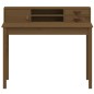 vidaXL Schreibtisch Honigbraun 110x50x93 cm Massivholz Kiefer vidaXL Schreibtisch Honigbraun 110x50x93 cm Massivholz Kiefer