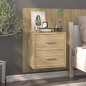vidaXL Wand-Nachttisch Sonoma-Eiche vidaXL Wand-Nachttisch Sonoma-Eiche