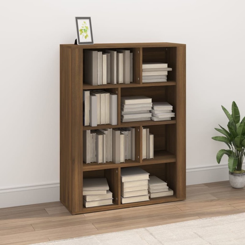 vidaXL Sideboard Braun Eichen-Optik 80x30x106 cm Holzwerkstoff vidaXL Sideboard Braun Eichen-Optik 80x30x106 cm Holzwerkstoff