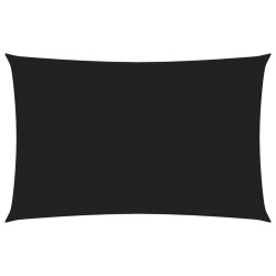 vidaXL Sonnensegel Oxford-Gewebe Rechteckig 2x5 m Schwarz
