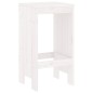 vidaXL Barhocker 2 Stk. Weiß 40x36x75 cm Massivholz Kiefer