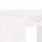 vidaXL Barhocker 2 Stk. Weiß 40x36x75 cm Massivholz Kiefer