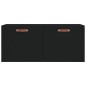 vidaXL Wandschrank Schwarz 80x36,5x35 cm Holzwerkstoff vidaXL Wandschrank Schwarz 80x36,5x35 cm Holzwerkstoff