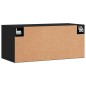 vidaXL Wandschrank Schwarz 80x36,5x35 cm Holzwerkstoff vidaXL Wandschrank Schwarz 80x36,5x35 cm Holzwerkstoff
