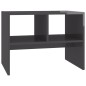 vidaXL Beistelltisch Hochglanz-Grau 60x40x45 cm Holzwerkstoff vidaXL Beistelltisch Hochglanz-Grau 60x40x45 cm Holzwerkstoff