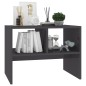 vidaXL Beistelltisch Hochglanz-Grau 60x40x45 cm Holzwerkstoff vidaXL Beistelltisch Hochglanz-Grau 60x40x45 cm Holzwerkstoff