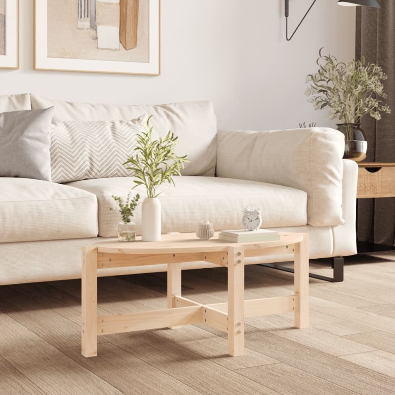 vidaXL Couchtisch 87x48x35 cm Massivholz Kiefer vidaXL Couchtisch 87x48x35 cm Massivholz Kiefer