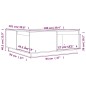 vidaXL Couchtisch Honigbraun 100x101x40,5 cm Massivholz Kiefer vidaXL Couchtisch Honigbraun 100x101x40,5 cm Massivholz Kiefer