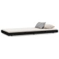 vidaXL Massivholzbett Schwarz 75x190 cm Kiefer vidaXL Massivholzbett Schwarz 75x190 cm Kiefer