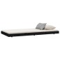 vidaXL Massivholzbett Schwarz 75x190 cm Kiefer vidaXL Massivholzbett Schwarz 75x190 cm Kiefer