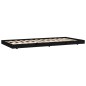 vidaXL Massivholzbett Schwarz 75x190 cm Kiefer vidaXL Massivholzbett Schwarz 75x190 cm Kiefer