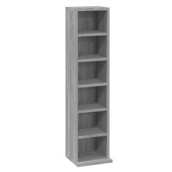 vidaXL CD-Regal Grau Sonoma 21x20x88 cm Holzwerkstoff
