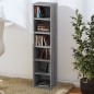 vidaXL CD-Regal Grau Sonoma 21x20x88 cm Holzwerkstoff vidaXL CD-Regal Grau Sonoma 21x20x88 cm Holzwerkstoff