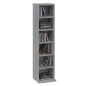 vidaXL CD-Regal Grau Sonoma 21x20x88 cm Holzwerkstoff vidaXL CD-Regal Grau Sonoma 21x20x88 cm Holzwerkstoff