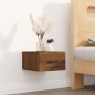 vidaXL Wand-Nachttisch Braun Eichen-Optik 35x35x20 cm vidaXL Wand-Nachttisch Braun Eichen-Optik 35x35x20 cm
