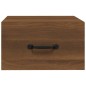vidaXL Wand-Nachttisch Braun Eichen-Optik 35x35x20 cm vidaXL Wand-Nachttisch Braun Eichen-Optik 35x35x20 cm