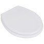 vidaXL Toilettensitz MDF Deckel Schlichtes Design Weiß vidaXL Toilettensitz MDF Deckel Schlichtes Design Weiß