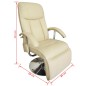 Massagesessel Cremeweiß Kunstleder Massagesessel Cremeweiß Kunstleder
