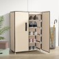 vidaXL Schuhschrank Creme 60x28x90 cm Stoff vidaXL Schuhschrank Creme 60x28x90 cm Stoff