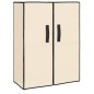 vidaXL Schuhschrank Creme 60x28x90 cm Stoff vidaXL Schuhschrank Creme 60x28x90 cm Stoff