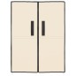 vidaXL Schuhschrank Creme 60x28x90 cm Stoff vidaXL Schuhschrank Creme 60x28x90 cm Stoff