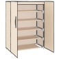 vidaXL Schuhschrank Creme 60x28x90 cm Stoff vidaXL Schuhschrank Creme 60x28x90 cm Stoff