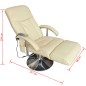 Massagesessel Cremeweiß Kunstleder Massagesessel Cremeweiß Kunstleder