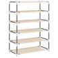 vidaXL Schuhschrank Creme 60x28x90 cm Stoff vidaXL Schuhschrank Creme 60x28x90 cm Stoff