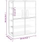 vidaXL Schuhschrank Creme 60x28x90 cm Stoff vidaXL Schuhschrank Creme 60x28x90 cm Stoff