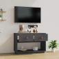 vidaXL TV-Schrank Grau 90x40x60 cm Massivholz Kiefer vidaXL TV-Schrank Grau 90x40x60 cm Massivholz Kiefer