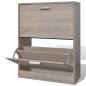 vidaXL Schuhschrank Holz in Eichen-Optik mit 2 Schuhkippern vidaXL Schuhschrank Holz in Eichen-Optik mit 2 Schuhkippern