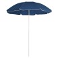 vidaXL Sonnenschirm mit Stahlmast Blau 180 cm vidaXL Sonnenschirm mit Stahlmast Blau 180 cm