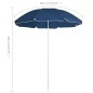 vidaXL Sonnenschirm mit Stahlmast Blau 180 cm vidaXL Sonnenschirm mit Stahlmast Blau 180 cm