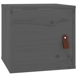 vidaXL Wandschrank Grau 31,5x30x30 cm Massivholz Kiefer